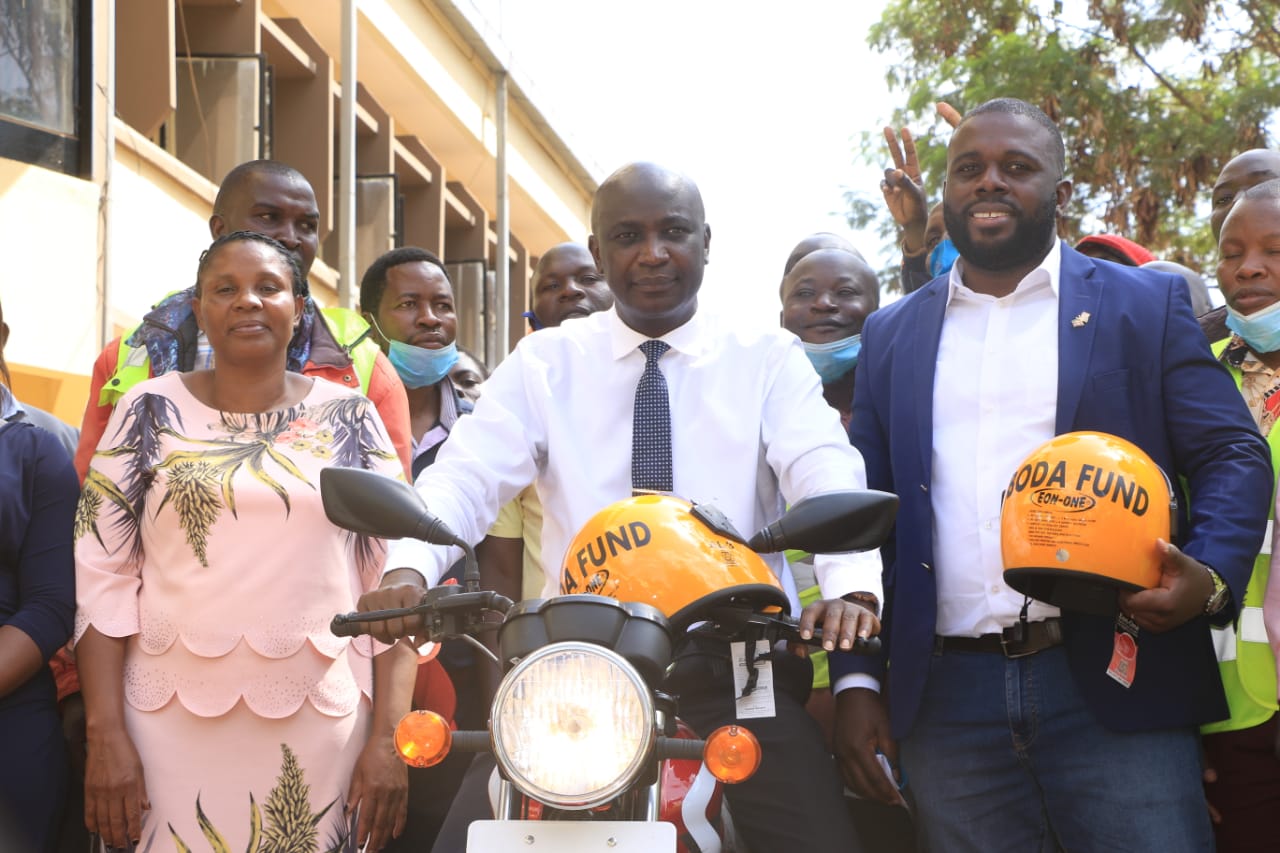 Boda Fund motorcycle handover event in Kenya